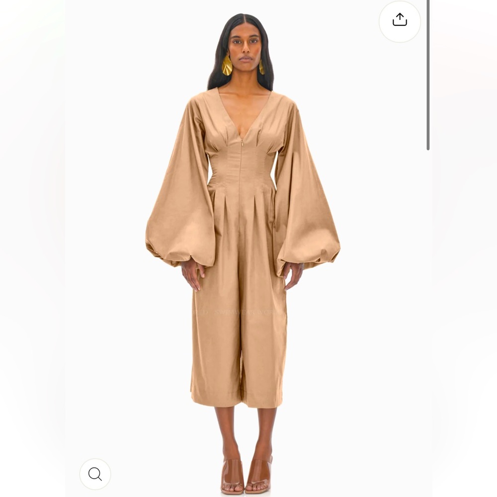 Andrea Iyamah brown jumpsuit